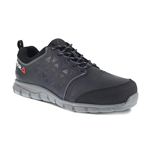 REEBOK WORK IB1036S3 Excel Light męskie aluminiowe palce, wodoodporne, sportowe trampki bezpieczeństwa, 41, czarne