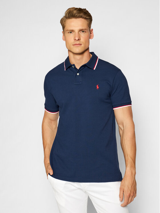 Ralph Lauren Polo Polo Classics 710842621003 Granatowy Slim Fit
