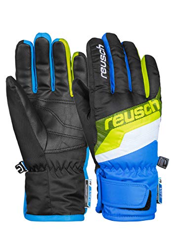 Reusch Dario R-TEX XT Junior rękawiczki, czarne/niebieskie, 3,5
