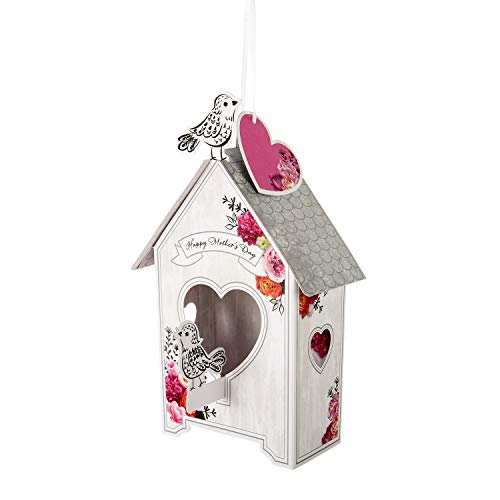 Kartka na Dzień Matki z Hallmark - 3D Pop-Out Design Domek dla ptaków z pętelką do zawieszenia