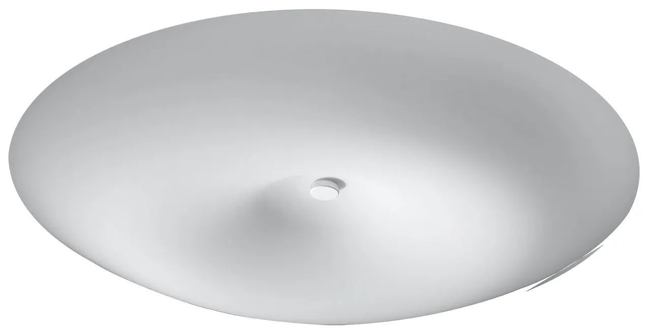 Biały nowoczesny szklany plafon 63 cm - EXX211-Nosco