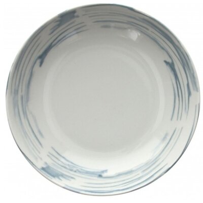 TOGNANA Talerz TOGNANA Maiolica Grigio 21 cm Niebiesko-biały