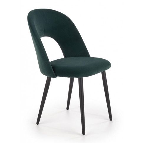 Zielone minimalistyczne krzesło tapicerowane Z3-P41