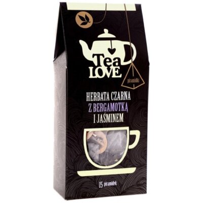TEA LOVE Herbata czarna z bergamotką i jaśminem - piramidki 15 szt.