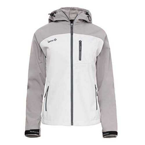 Izas izas damska kurtka Softshell z kapturem Onega, wielokolorowa, XS IWWSF00795GR/WHXS