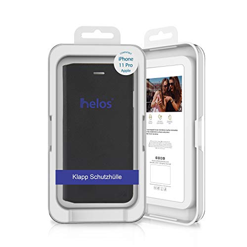 Helos Card Holder Folio Case - etui ochronne - etui na telefon komórkowy - Apple iPhone 11 Pro czarny