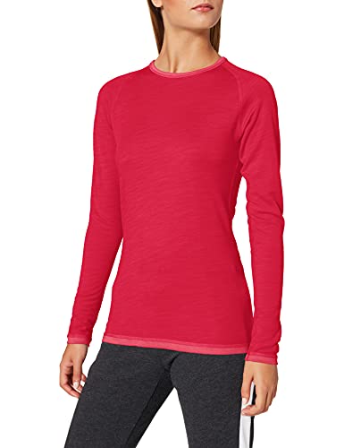 Schoffel Damska koszulka z merynosów Sport z długim rękawem 1/1 fioletowy Malinowy Sorbet M 11341