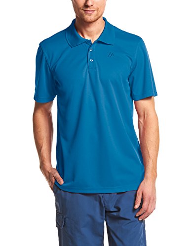 Maier Sports Ulrich ze 100% PES w 9 rozmiarach i wielu kolorach, funkcja Polo męska koszulka polo/Polo/funkcja, szybko schnie i łatwa w utrzymaniu, niebieski, xl 152303