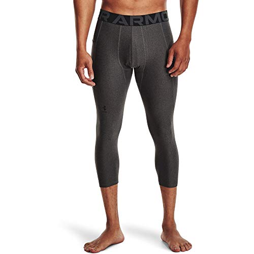 Under Armour Męskie legginsy UA HG Armour 3/4, wygodne i wytrzymałe legginsy sportowe 3/4 dla mężczyzn, lekkie i elastyczne spodnie treningowe z dopasowaniem kompresyjnym