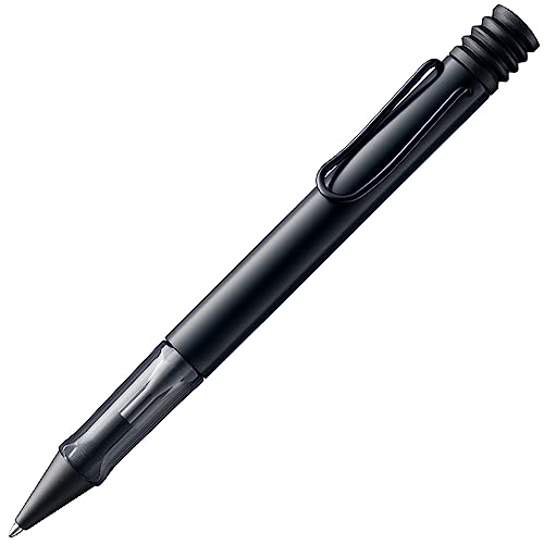LAMY AL-star długopis 271 – aluminiowy długopis w kolorze czarnym z przezroczystą sekcją i chromowanym metalowym klipsem – z wkładem o dużej pojemności – linia pisania M