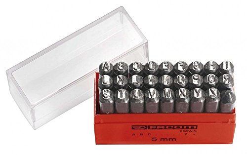 FACOM ZNACZNIKI LITEROWE Z KROPK 27 SZT. 8MM 292A.8