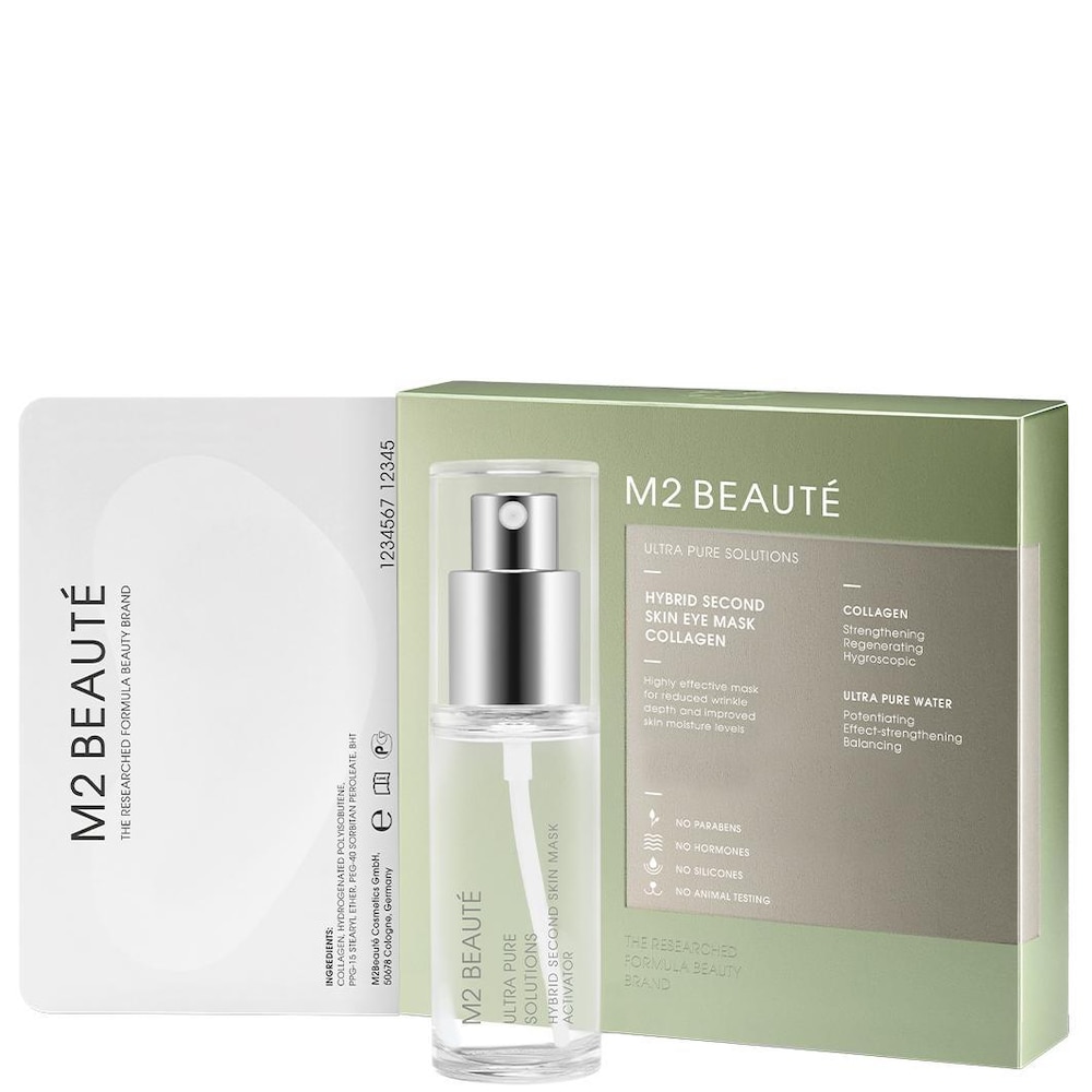 M2 Beauté M2 Beauté Hybrid Second Skin Eye Mask Collagen 7.0 szt