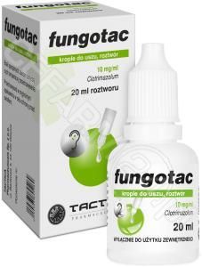 TACTICA Fungotac 10 mg/ml krople do uszu 20 ml
