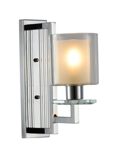 Lumina Deco LAMPA ŚCIENNA KINKIET CHROMOWANY MANHATTAN W1 LDW 8012-1 (CHR)