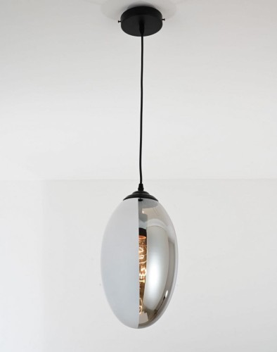 Lumina Deco Deco NOWOCZESNA LAMPA WISZĄCA LOFT BIAŁO-DYMIONA CARLTON LDP 6842-1 (WT)