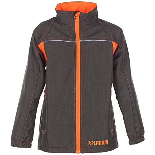 Planam 6132158 rozmiar 158/164 'Junior' kurtka softshell - oliwkowa/pomarańczowa