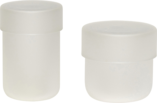 Pojemnik Hübsch tuba oszroniony szklany 2 szt.