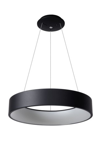 Lucide TALOWE LED Czarna sr.60cm ściemnialna 39W 3000K Lampa wisząca 46400/42/30 46400/42/30