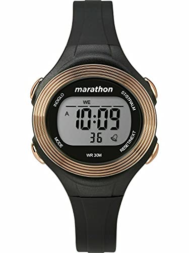 Timex Damski Marathon firmy Timex Digital 32 mm pasek Czarny/różowy