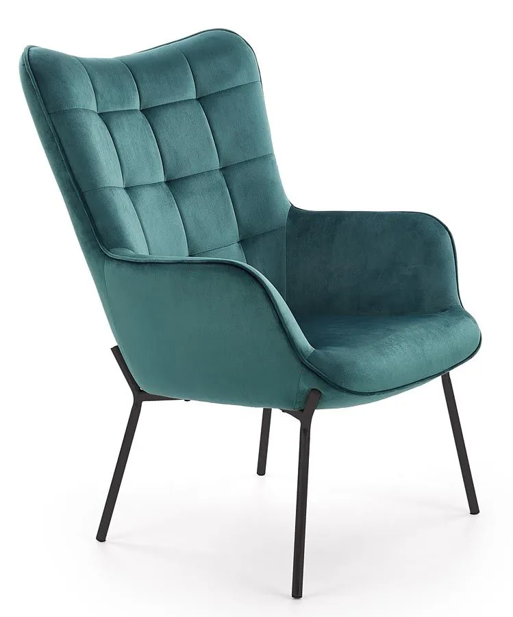 Ciemnozielony fotel wypoczynkowy G1-M06