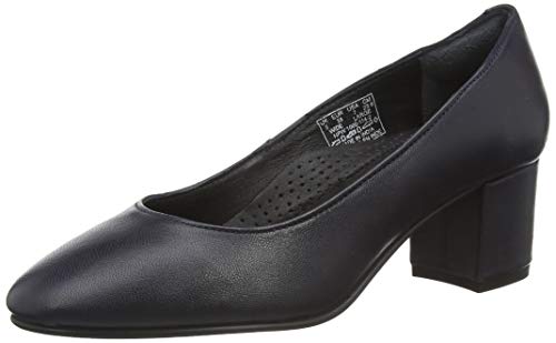 Hush Puppies Damskie czółenka Anna, niebieski morski, 35 EU