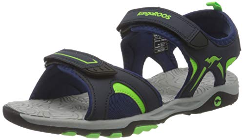 KangaROOS sandały męskie k-mont, Dk Navy Lime, 36 EU