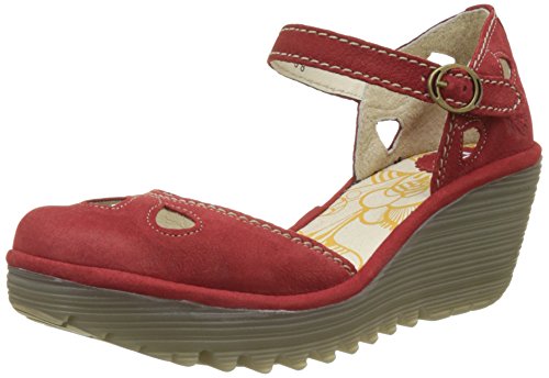 Fly London Yuna czółenka damskie, czerwone (Lipstick Red), 39 EU, Czerwona pomadka do ust Red, 39 eu