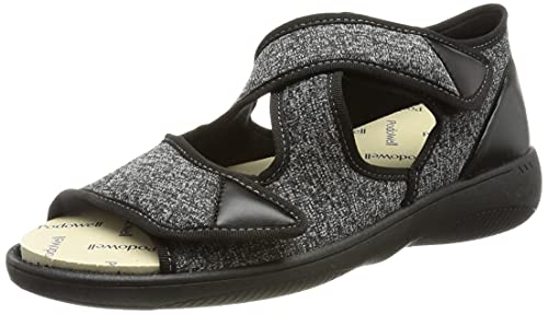 PodoWell Unisex Atlas kapcie domowe, czarne, 46 EU, czarny, 46 EU X-Weit