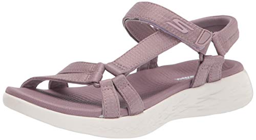 Skechers Sandały damskie 15316 z paskiem na kostkę, rozmiar M, Fioletowy, 38 EU