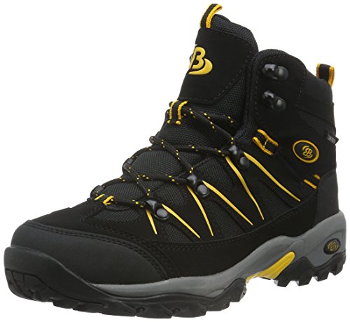 Brütting Mount Hunter High Męskie Buty trekkingowe i turystyczne, czarny/żółty, 41 EU