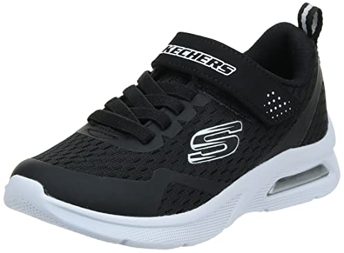 Skechers Microspec Max Torvix sneakersy chłopięce, Black Textile Black White Trim, 29 EU