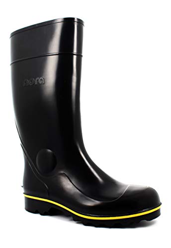 Nora Jan wysokie kozaki do kolan, uniseks, czarny - czarny - 45 EU