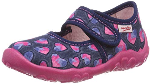 Superfit Kapcie dziewczęce Bonny, Niebieski, różowy 8800, 34 EU
