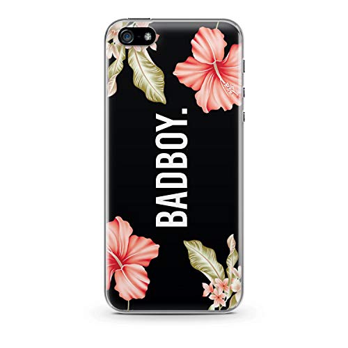 finoo | iPhone SE miękkie elastyczne silikonowe etui na telefon komórkowy | przezroczyste etui z tworzywa TPU z motywem | etui z ultracienką ochroną dookoła | Badboy