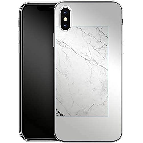 Silikonowe etui na telefon komórkowy White Marble Apple iPhone XS Max