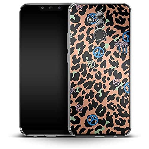 Silikonowe etui na telefon komórkowy Leopard Peace Palms Huawei Mate 20 Lite