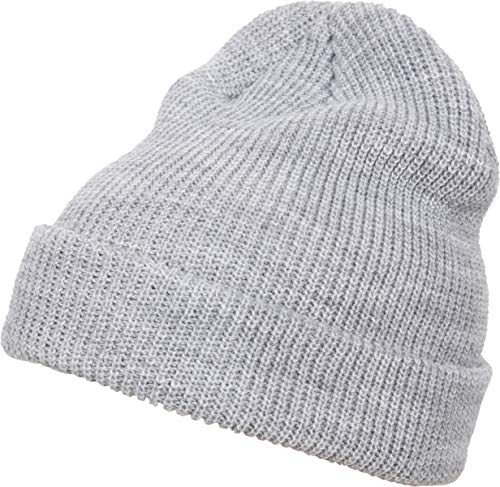 Czapka z daszkiem Flexfit Unisex Long Knit Beanie szary szary (Heather Grey) jeden rozmiar