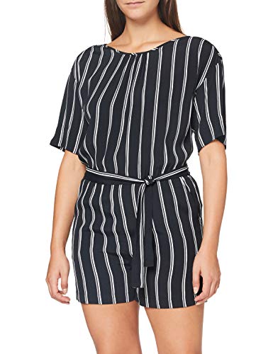 SPARKZ COPENHAGEN Kombinezon damski Tula Stripe Playsuit, Czarny, XS