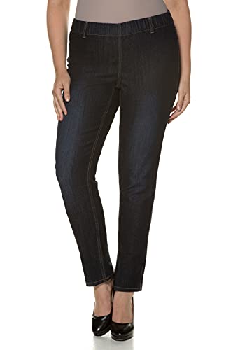 Ulla Popken Damskie dżinsy Denim M.ggings Szlufki na pasek Skinny Jeans, niebieski (Fashion Denim 94), 64 PL