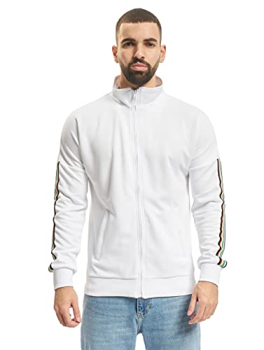 Urban Classics Kurtka męska Sleeve Taped Track Jacket, wielokolorowy (Wht/Multicolor 00563), XL
