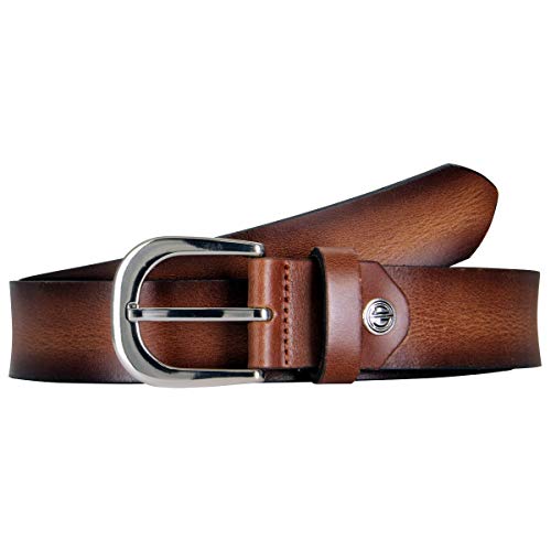 LINDENMANN Pasek damski, brązowy, Talia 39.5