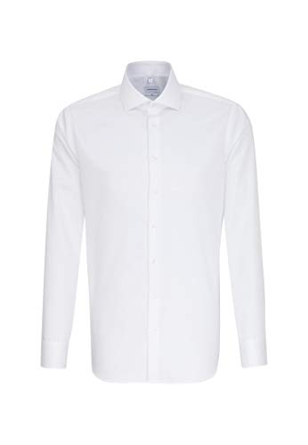 Seidensticker Męska koszula biznesowa Slim Fit – lekka koszula biznesowa, biały (biały 01), 36 PL