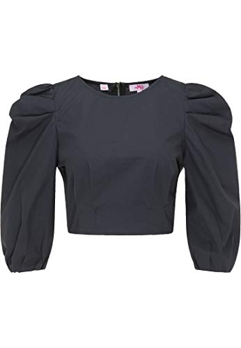 myMo Crop bluzka damska 12011484, ciemnogranatowy, S