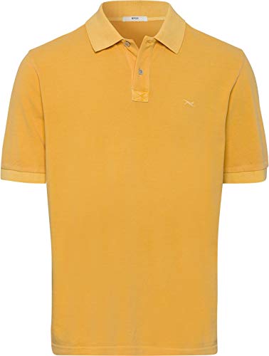BRAX Męska koszulka polo Washer Polo Pele, żółty, M
