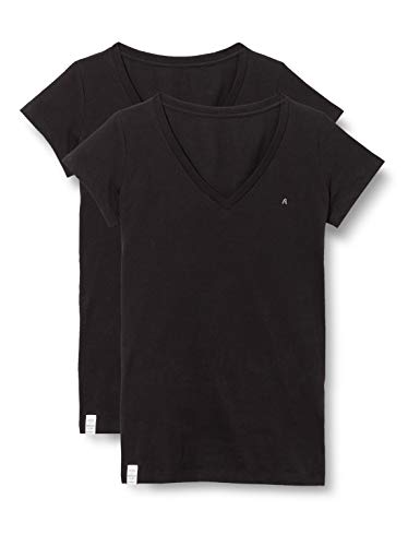 Replay T-shirt damski, 020 Czarno-czarny, XS