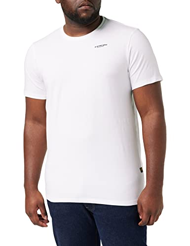 G-STAR RAW Koszulka męska slim base r t ss, biały (White C723-110), M