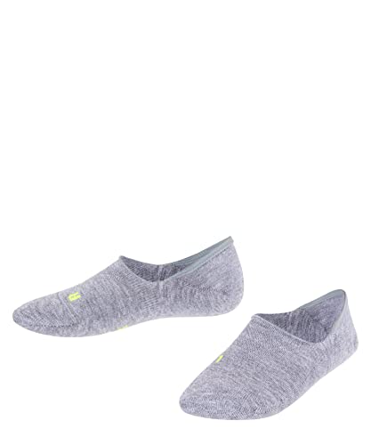 FALKE Uniseks - dzieci Stopki Cool Kick Invisible K IN Oddychający I Szybkoschnący niewidoczne jednokolorowe 1 Para, Szary (Light Grey 3400), 35-38 (9-12 lata)