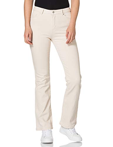 VERO MODA Vmsaga Hr S Flared Ecru Ga Color dżinsy damskie