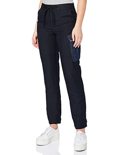 G-STAR RAW Spodnie damskie Feldspar High Waist Straight CargoG-STAR RAW damskie spodnie Feldsparar High Waist Straight Cargo, niebieski (Mazarine Blue B067-4213), 29W x 32L