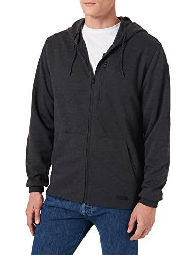 Southpole Męska kurtka Taped Tech Fleece Full Zip Hoody, bluza dla mężczyzn dostępna w 3 kolorach, rozmiary S - XXL, Heather Charcoal, M